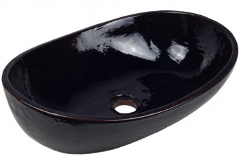 vasque à poser noire
