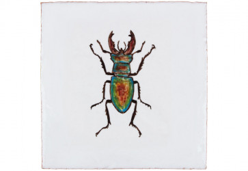 carreau peint à la main scarabée