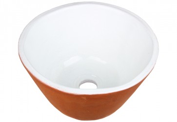 vasque a poser ceramique deux couleurs