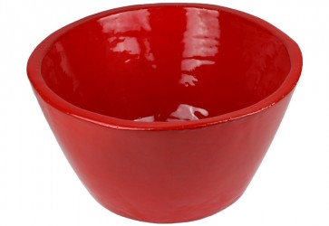 vasque a poser conique rouge