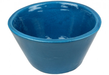 vasque a poser conique bleu
