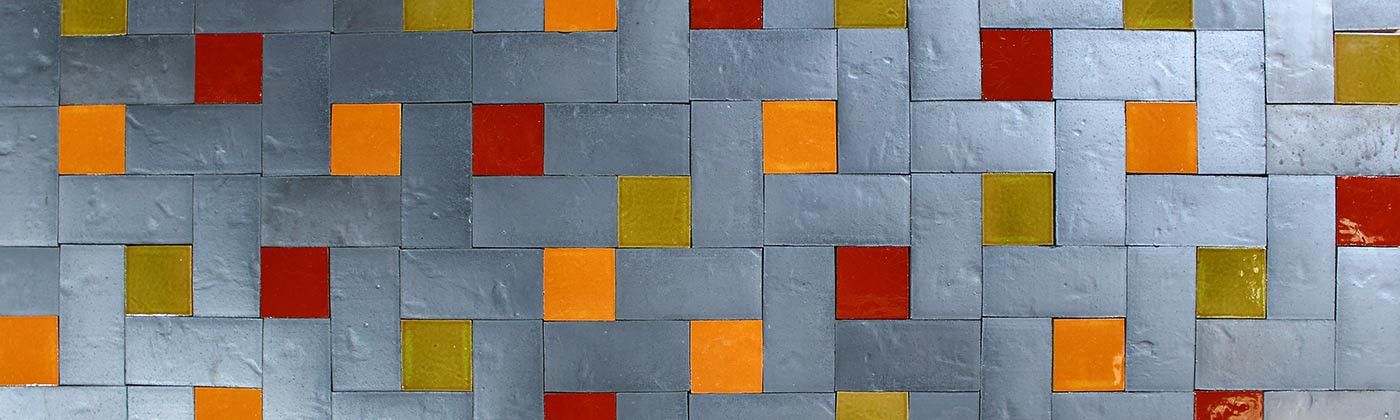 Terracotta plain wall tiles for interior or exterior